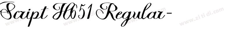 Script H651 Regular字体转换